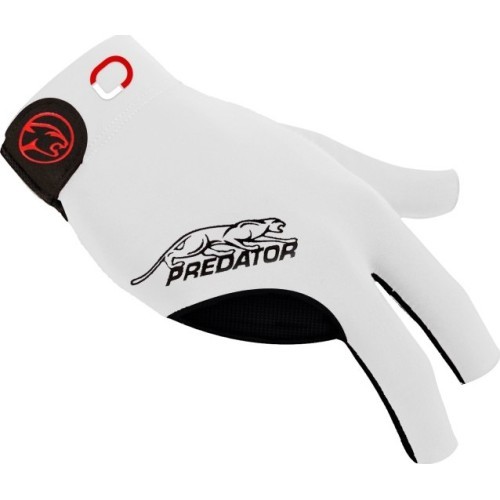 Billiard Glove, Predator Second Skin, 3-Finger, Jasmin Ouschan White, to wear on right hand, XXL
