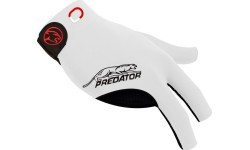 Billiard Glove, Predator Second Skin, 3-Finger, Jasmin Ouschan White, to wear on right hand, XXL