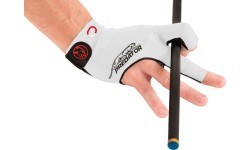 Billiard Glove, Predator Second Skin, 3-Finger, Jasmin Ouschan White, to wear on right hand, XXL