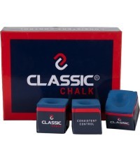 Бильярдный мел Classic, синий, 12 шт.