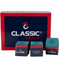 Бильярдный мел Classic, зелёный, 12 шт.