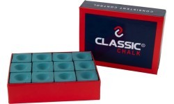 Бильярдный мел Classic, зелёный, 12 шт.