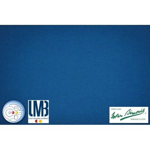 Biljarda audums Simonis Rapid 300, delsa zils, 195 cm