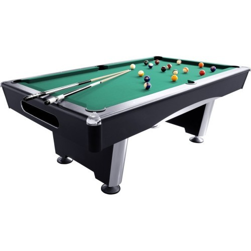 Biljarda galds Triumph Plus, Pool, melns, 8 ft, dzelteni zaļš audums