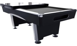 Billiard Table, Pool, Triumph Plus, Black, 8 ft., Club Cloth yellow green