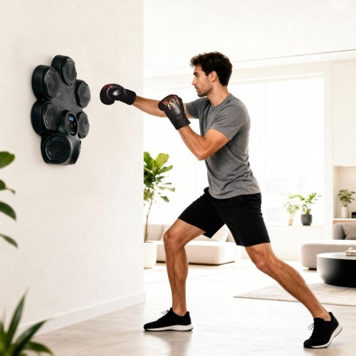 INTELLIGENT MUSIC BOXING MACHINE WITH BLUETOOTH AND BOXING GLOVES TB30 HMS