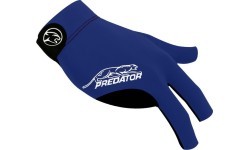 Бильярдная перчатка Predator Second Skin, 3-палая, сине-белая, на правую руку, L&XL