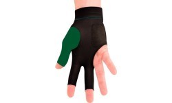 Billiard Glove, Predator Second Skin, 3-Finger, green-gold, to wear on right hand, L&XL