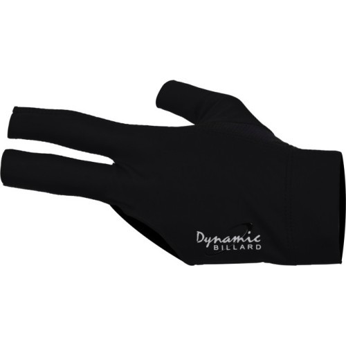 Billiard Glove, Half Finger, Dynamic Pro, 3-Finger, Black, to wear on left hand, S&M