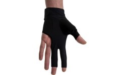 Бильярдная перчатка Dynamic Pro, на 3 пальца, для левой руки, чёрная, S&M