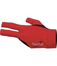 Бильярдная перчатка Dynamic Pro, 3 пальца, на левую руку, черно-красная, S&M