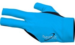 Billiard Glove, Half Finger, Dynamic Pro, 3-Finger, Black/Blue, to wear on left hand, L&XL