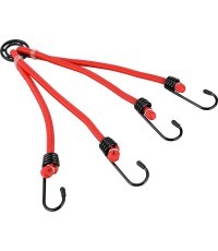 Fischer Rack Straps with Hooks, 50 cm, 4 hooks (red)