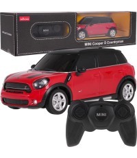 Tālvadības automašīna Rastar Mini Countryman 1:24, sarkana