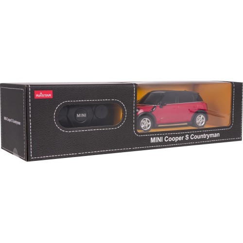 Tālvadības automašīna Rastar Mini Countryman 1:24, sarkana