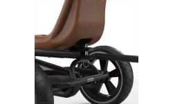 EXIT Foxy Pedal Go-Kart with Trailer - Espresso Black