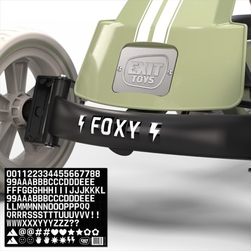 Педальный картинг EXIT Foxy, ретро-зелёный