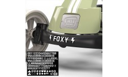 EXIT Foxy pedāļu kartings ar piekabi – retro zaļš