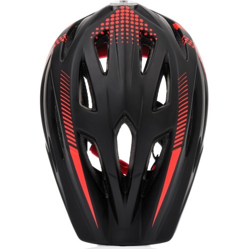 Велосипедный шлем Meteor Lupus fullface S 48-52 см чёрно-красный