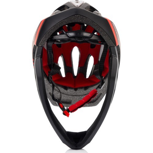 Велосипедный шлем Meteor Lupus fullface S 48-52 см чёрно-красный