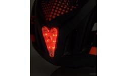 Велосипедный шлем Meteor Lupus fullface S 48-52 см чёрно-красный