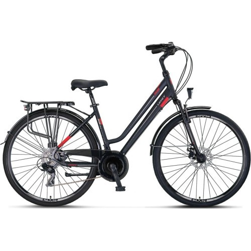 UMIT Ventura 28" 21G izmērs 18" (46 cm) (melns/sarkans)