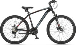 UMIT Solaris XC HYD 29" kalnu velosipēds, 21G, izmērs 18" (46 cm), melns/sarkans