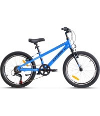 CROSS Rider 20" bērnu velosipēds, 6 ātrumi, rāmja izmērs 10" (25 cm), zils