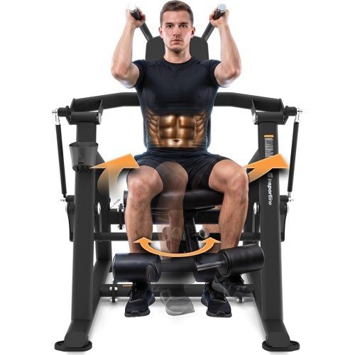 Plate-Loaded Seated Abdominal Machine inSPORTline Velocer