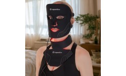 LED Infrared Light Therapy Face Mask inSPORTline Radora & Neck and Neckline Mask inSPORTline Rademis 2,500 mAh