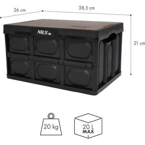 NCB4005 FOLDING CAMPING BOX WITH 2-IN-1 TABLE FUNCTION 20L NILS CAMP