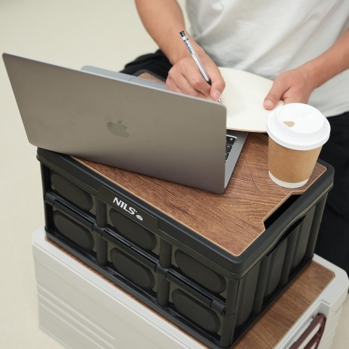 NCB4005 FOLDING CAMPING BOX WITH 2-IN-1 TABLE FUNCTION 20L NILS CAMP