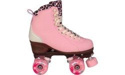 Chaya Miyu Pink Leopard kvadro skrituļslidas