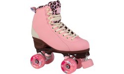 Chaya Miyu Pink Leopard quad roller skates