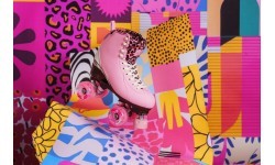 Chaya Miyu Pink Leopard quad roller skates
