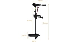 Elektriskais laivas motors inSPORTline A43 55 lbs / 636 W / 12 V