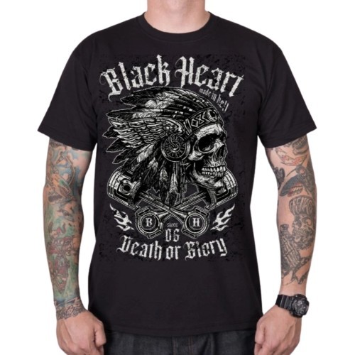 T-krekls Black Heart Huron - Melna