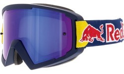 Motokrosa brilles Red Bull Spect Whip, matēti zilas, zili spoguļstikli