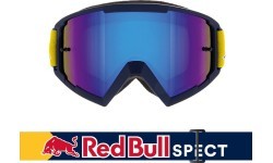 Очки для мотокросса Red Bull Spect Whip, матовые синие, синие зеркальные линзы