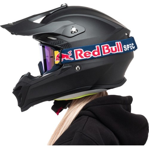 Motocross Goggles Red Bull Spect Whip, Matte Blue, Blue Mirrored Lens