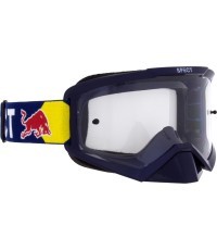 Motokrosa brilles Red Bull Spect Evan, zilas, caurspīdīgi lēcas