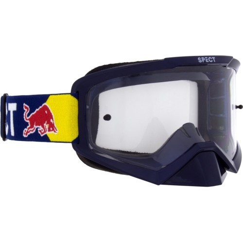 Motokrosa brilles Red Bull Spect Evan, zilas, caurspīdīgi lēcas