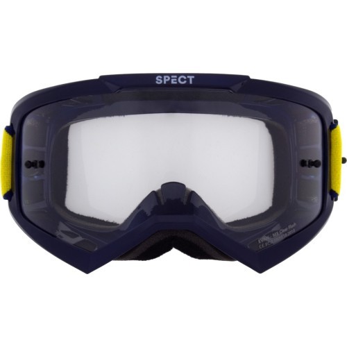 Очки для мотокросса Red Bull Spect Evan, синие, прозрачные линзы