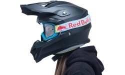 Motokrosa brilles Red Bull Spect Whip, neona zilas, caurspīdīgas lēcas