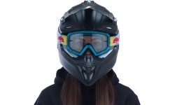 Motocross Goggles Red Bull Spect Whip, Neon Blue, Clear Lens