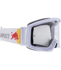 Motokrosa brilles Red Bull Spect Strive Panovision, matēti baltas, caurspīdīgas lēcas