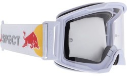 Motokrosa brilles Red Bull Spect Strive Panovision, matēti baltas, caurspīdīgas lēcas