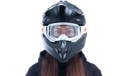 Motocross Goggles Red Bull Spect Strive Panovision, Matte White, Clear Lens