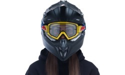 Motokrosa brilles Red Bull Spect Whip, dzeltenas, caurspīdīgi stikli
