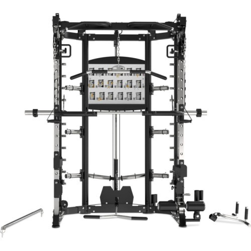 Pivot Fitness FSM-200 funkcionālais Smith trenažieris, melns